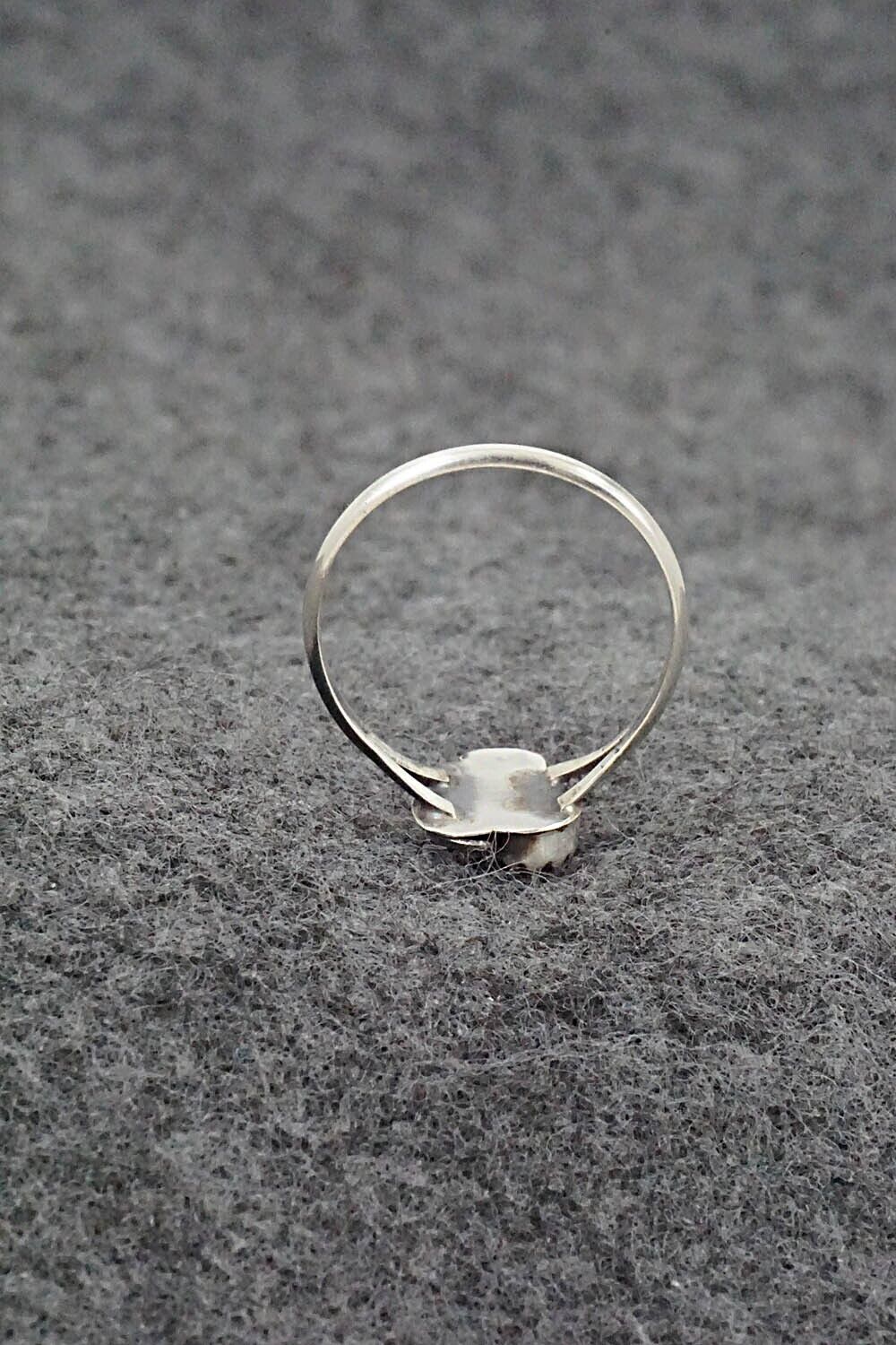 Coral & Sterling Silver Ring - Betty Hawthorne - Size 5.75
