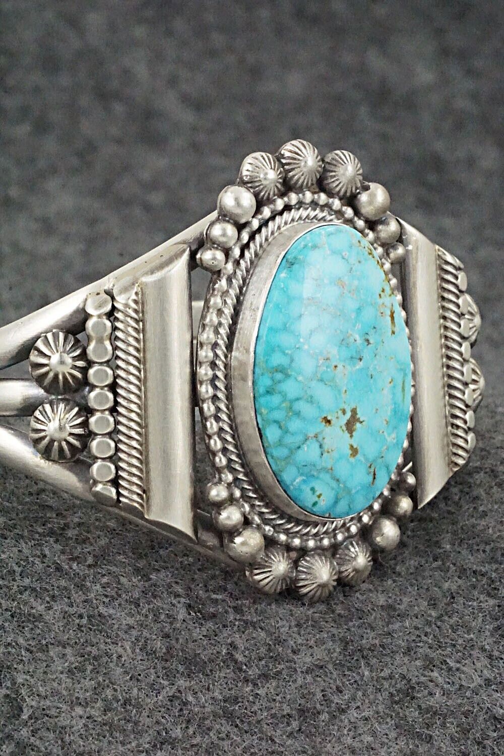 Turquoise & Sterling Silver Bracelet - Tom Lewis