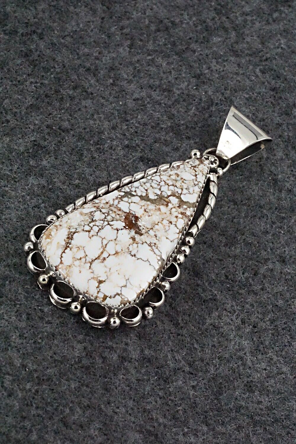 Wild Horse & Sterling Silver Pendant - Freda Martinez