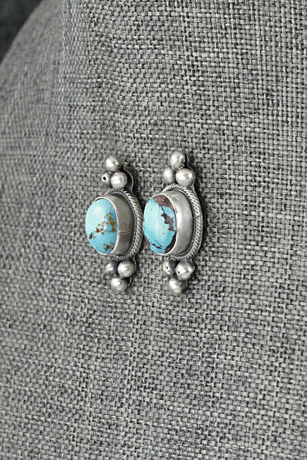 Turquoise & Sterling Silver Squash Blossom Set - Darrin Livingston
