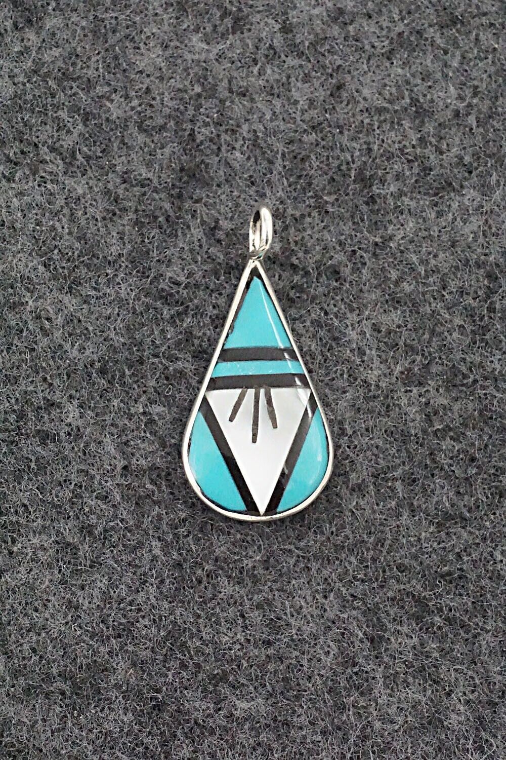 Multi Stone & Sterling Silver Pendant - Rhianna Kallestewa