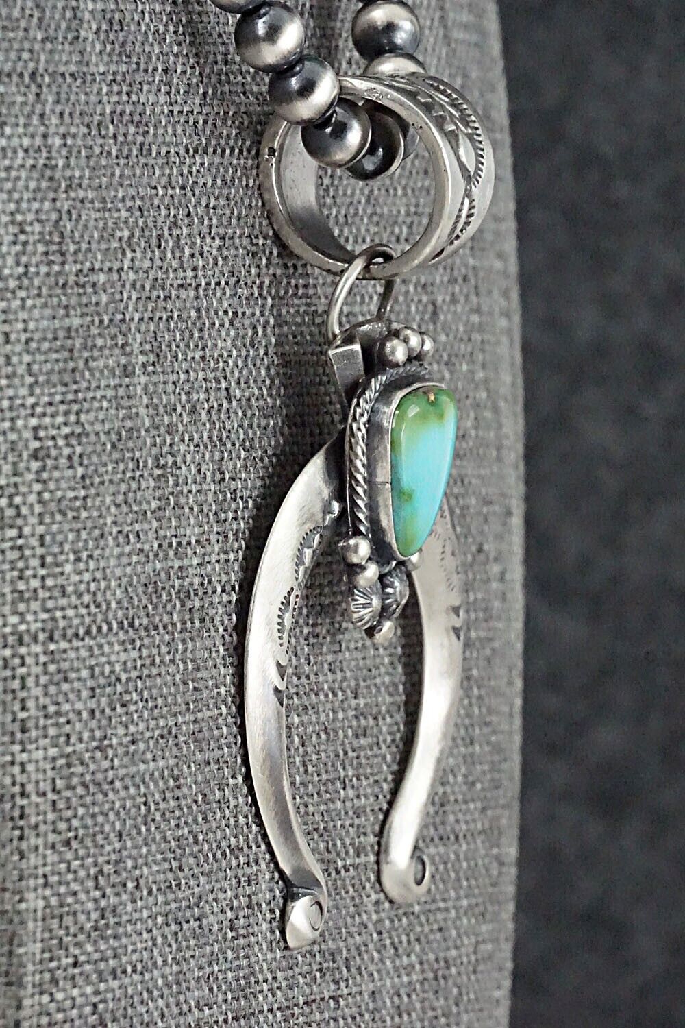 Turquoise & Sterling Silver Necklace - Samuel Yellowhair