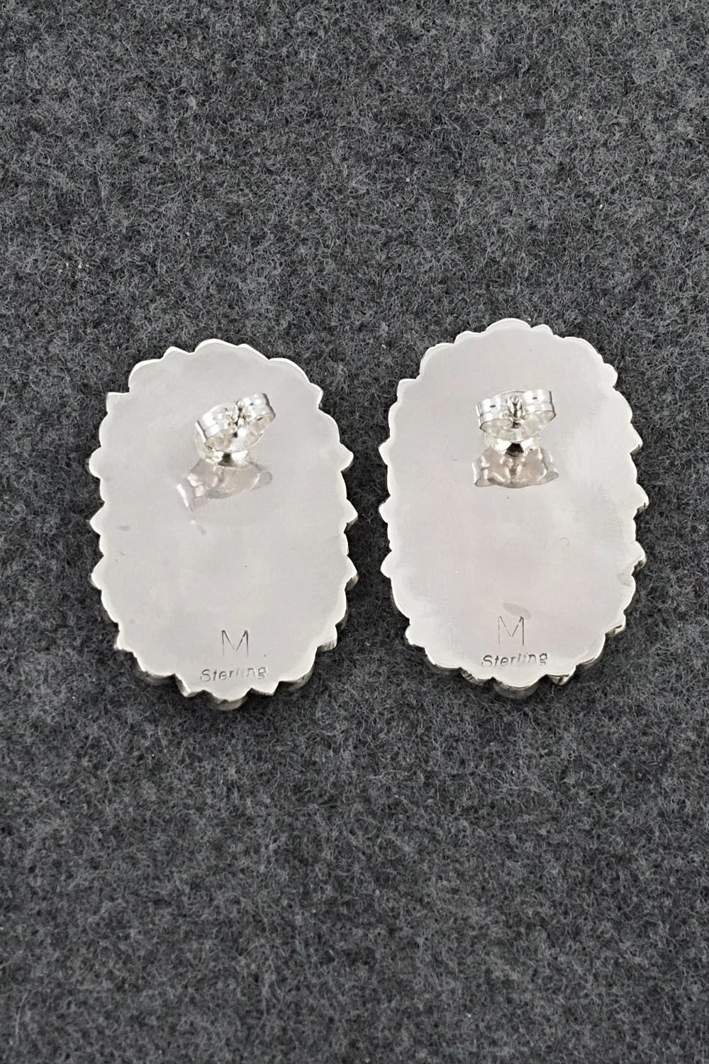 Turquoise & Sterling Silver Earrings - Gerald Mitchell