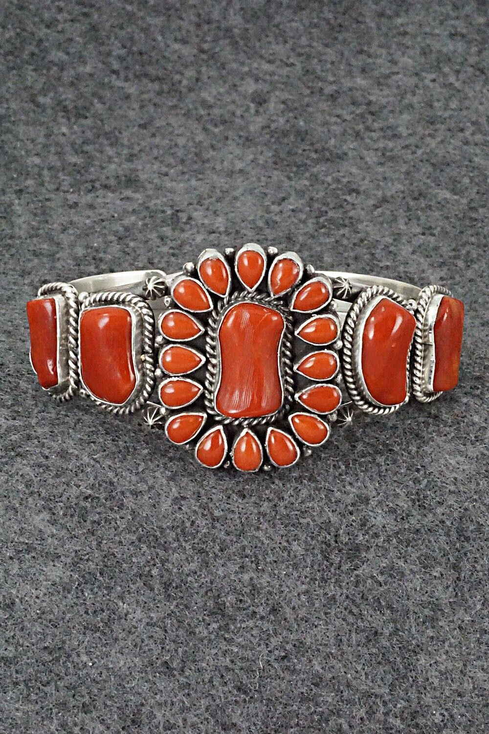Coral & Sterling Silver Bracelet - Derrick Gordon