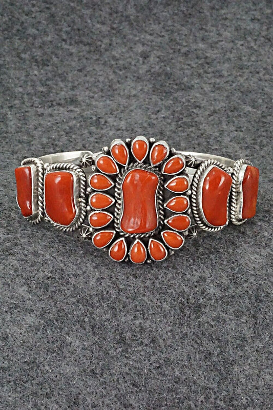 Coral & Sterling Silver Bracelet - Derrick Gordon