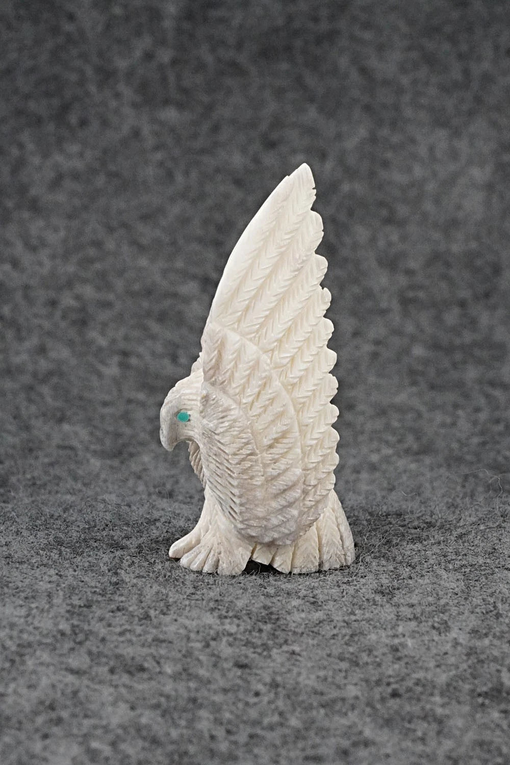 Eagle Zuni Fetish Carving - Justin Hustito