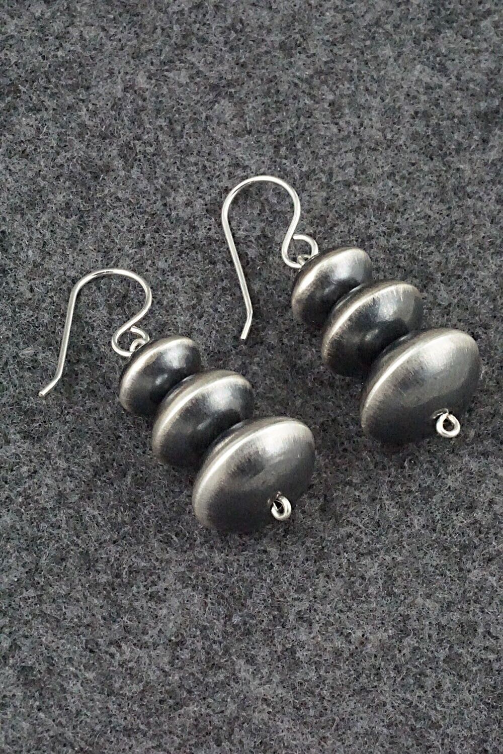 Sterling Silver Navajo Pearl Earrings - Tonisha Haley