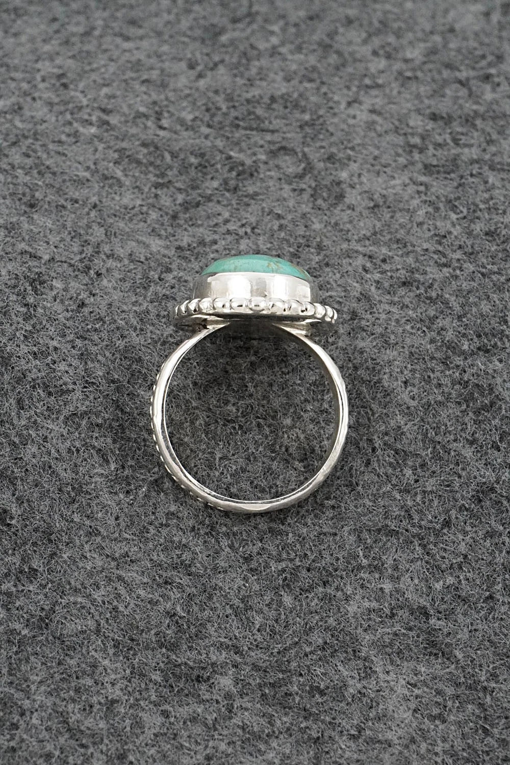 Turquoise & Sterling Silver Ring - Darius Arviso - Size 9.5