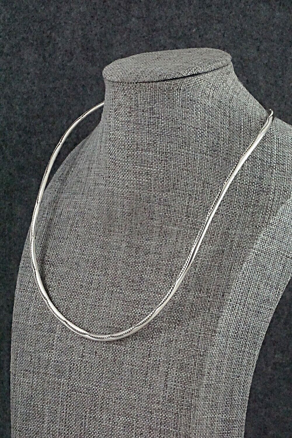Sterling Silver Choker Necklace - Elaine Tahe