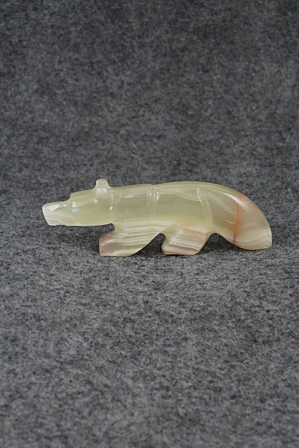 Wolf Zuni Fetish Carving - Reynold Lunasee