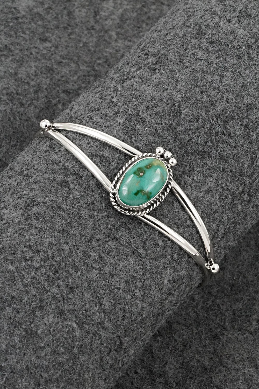 Turquoise & Sterling Silver Bracelet - Rosemary Saunders