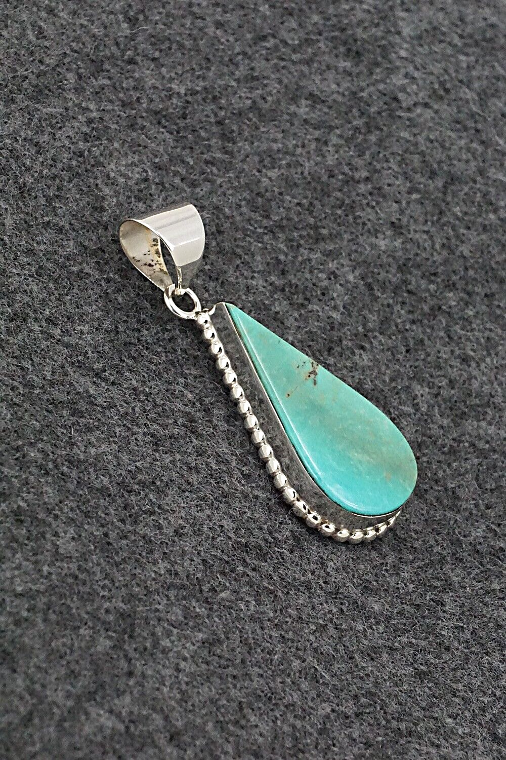 Turquoise & Sterling Silver Pendant - Lamy Castillo