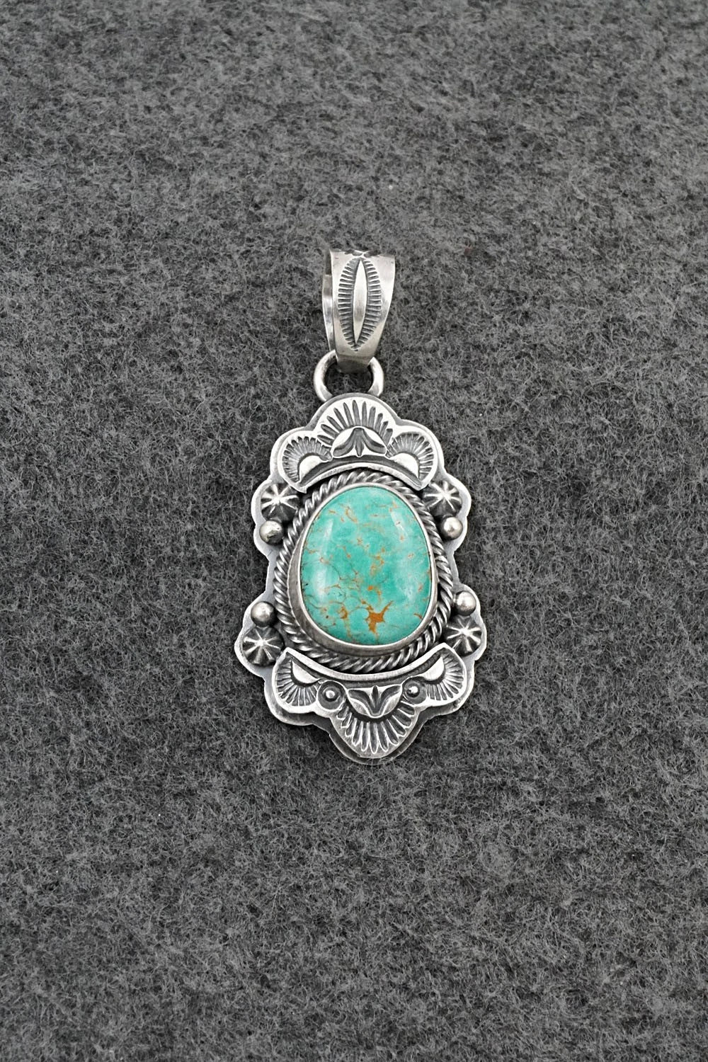Turquoise & Sterling Silver Pendant - Randy Boyd