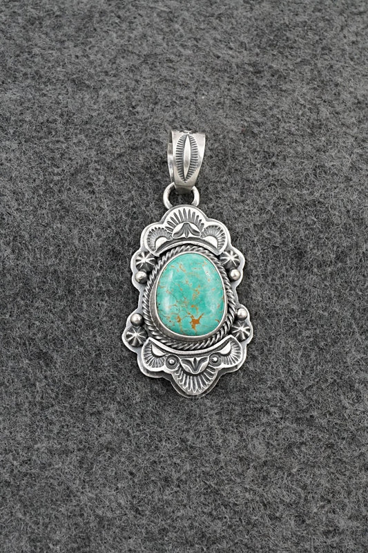 Turquoise & Sterling Silver Pendant - Randy Boyd
