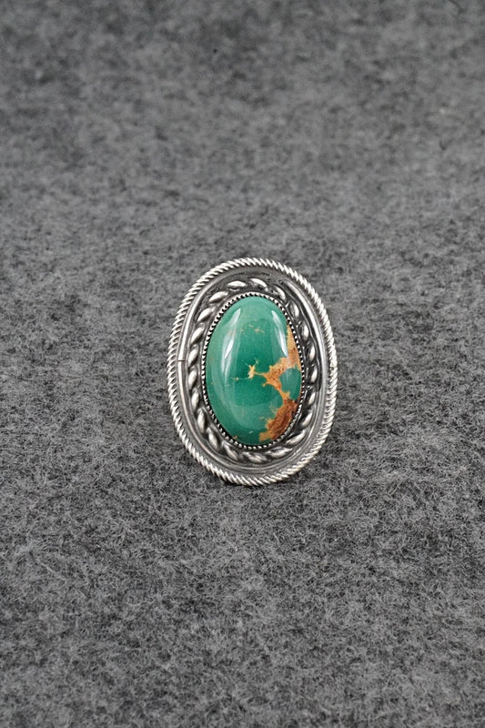 Turquoise & Sterling Silver Ring - Calvin Martinez - Size 7