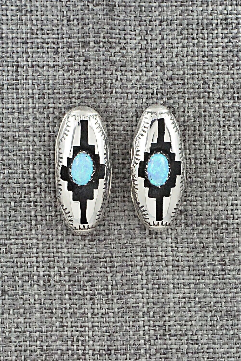 Opalite & Sterling Silver Earrings - Felix Perry