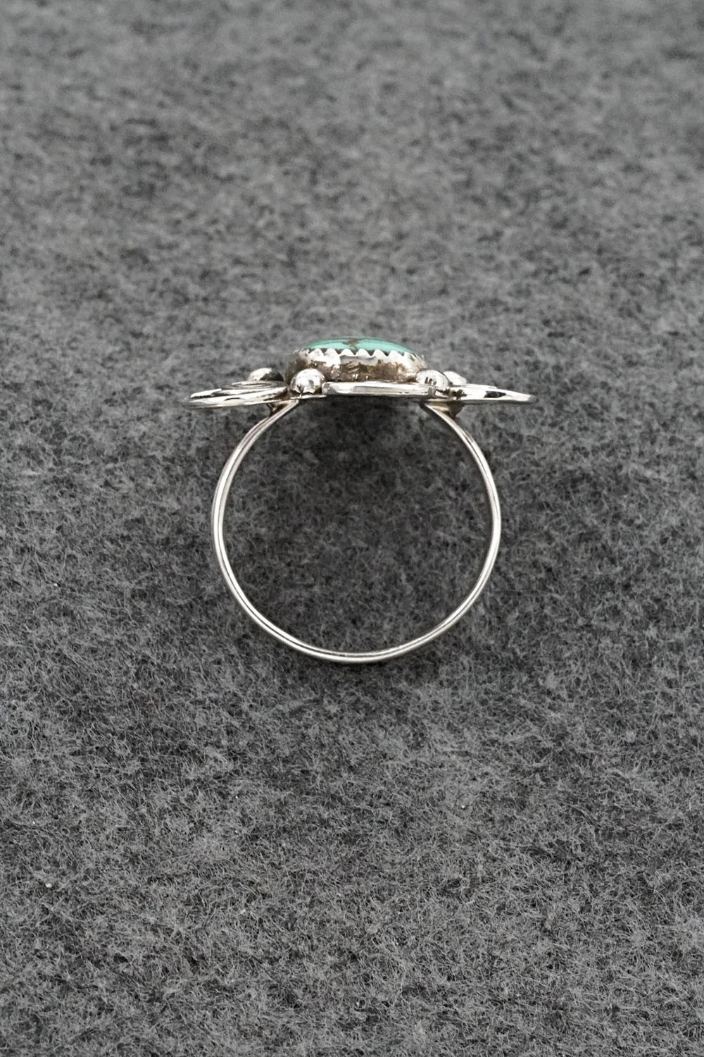 Turquoise & Sterling Silver Ring - Priscilla Reeder - Size 10