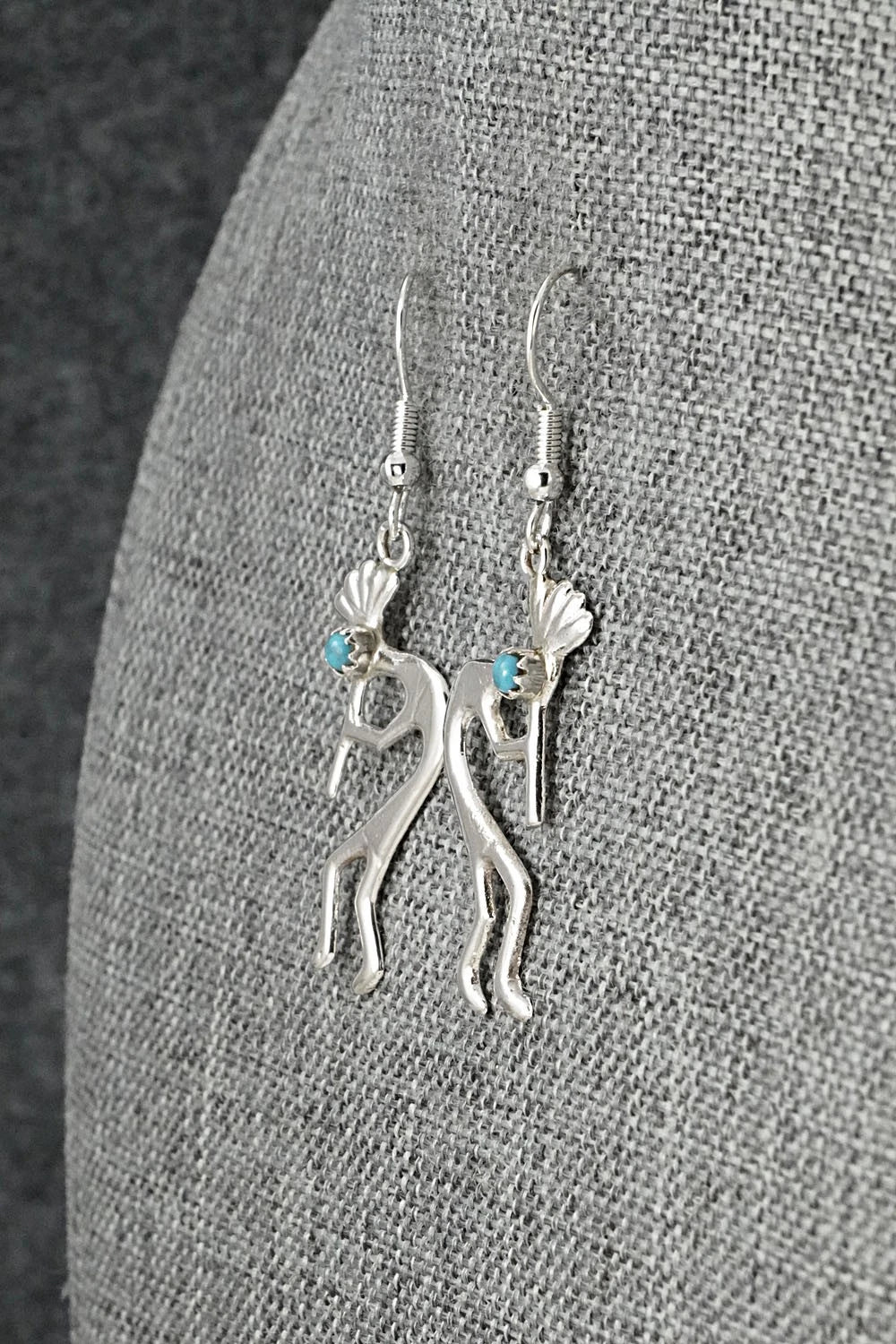 Turquoise and Sterling Silver Earrings - Lorraine Chee