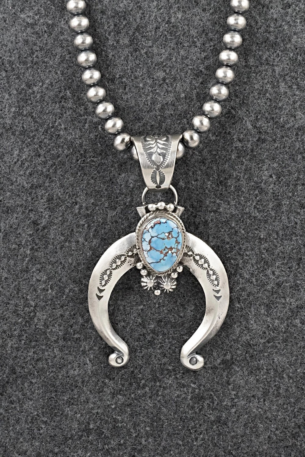 Turquoise & Sterling Silver Necklace - Samuel Yellowhair