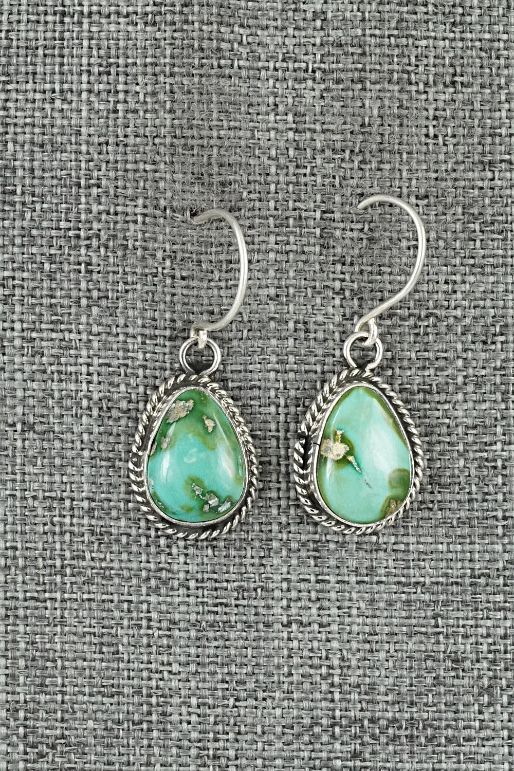 Turquoise & Sterling Silver Earrings - Rosemary Saunders