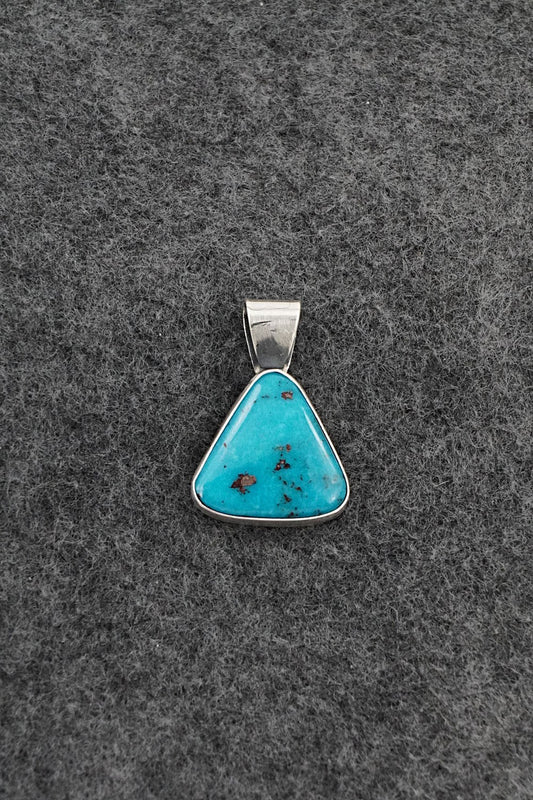 Turquoise & Sterling Silver Pendant - Rena Begay