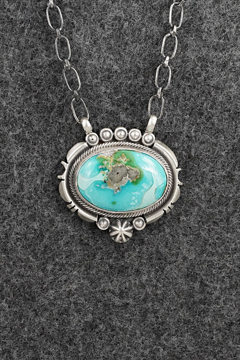 Turquoise & Sterling Silver Necklace - Daniel Benally