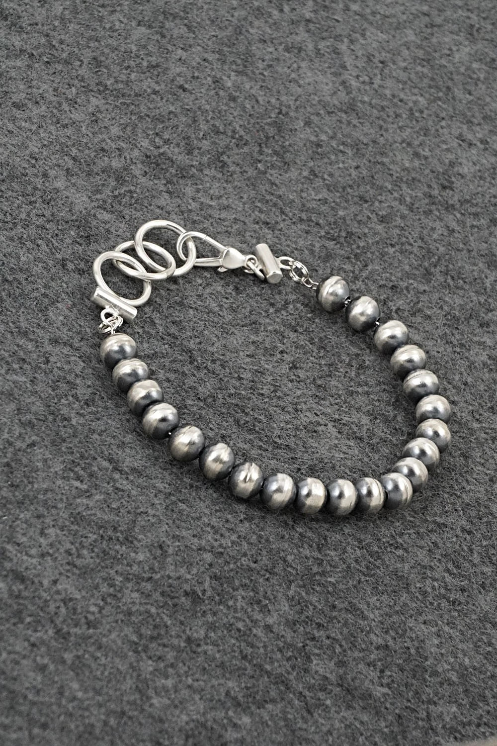 Navajo Pearl Sterling Silver Bracelet - Bryannen Halwood