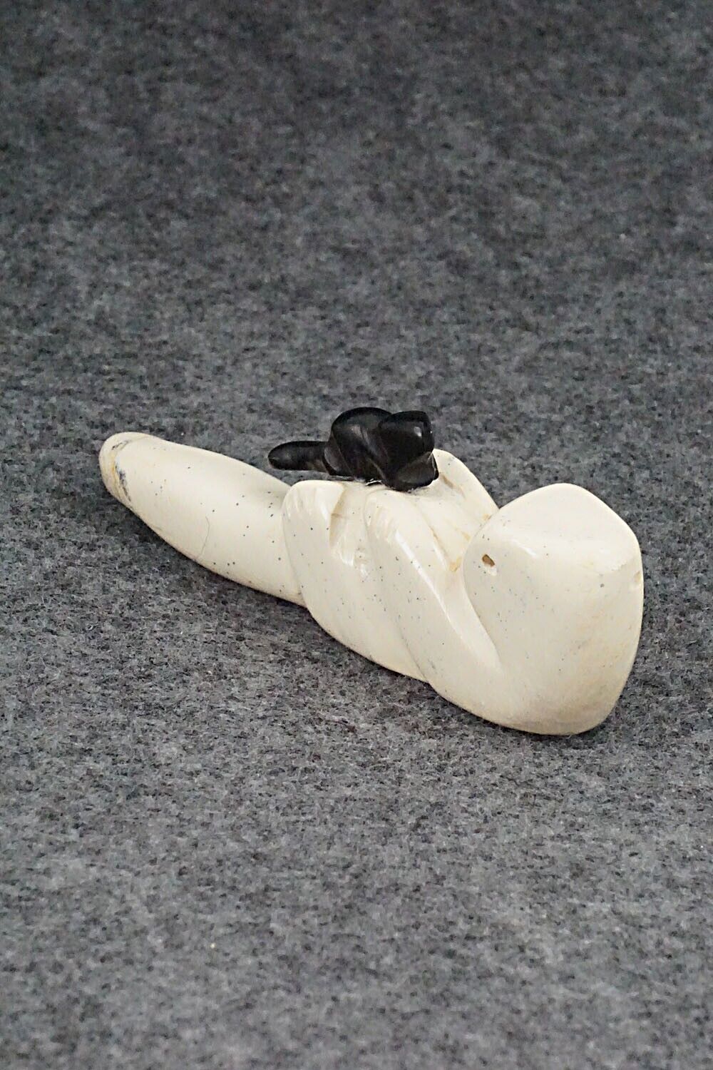 Otter with Pup Zuni Fetish Carving - Justin Red Elk