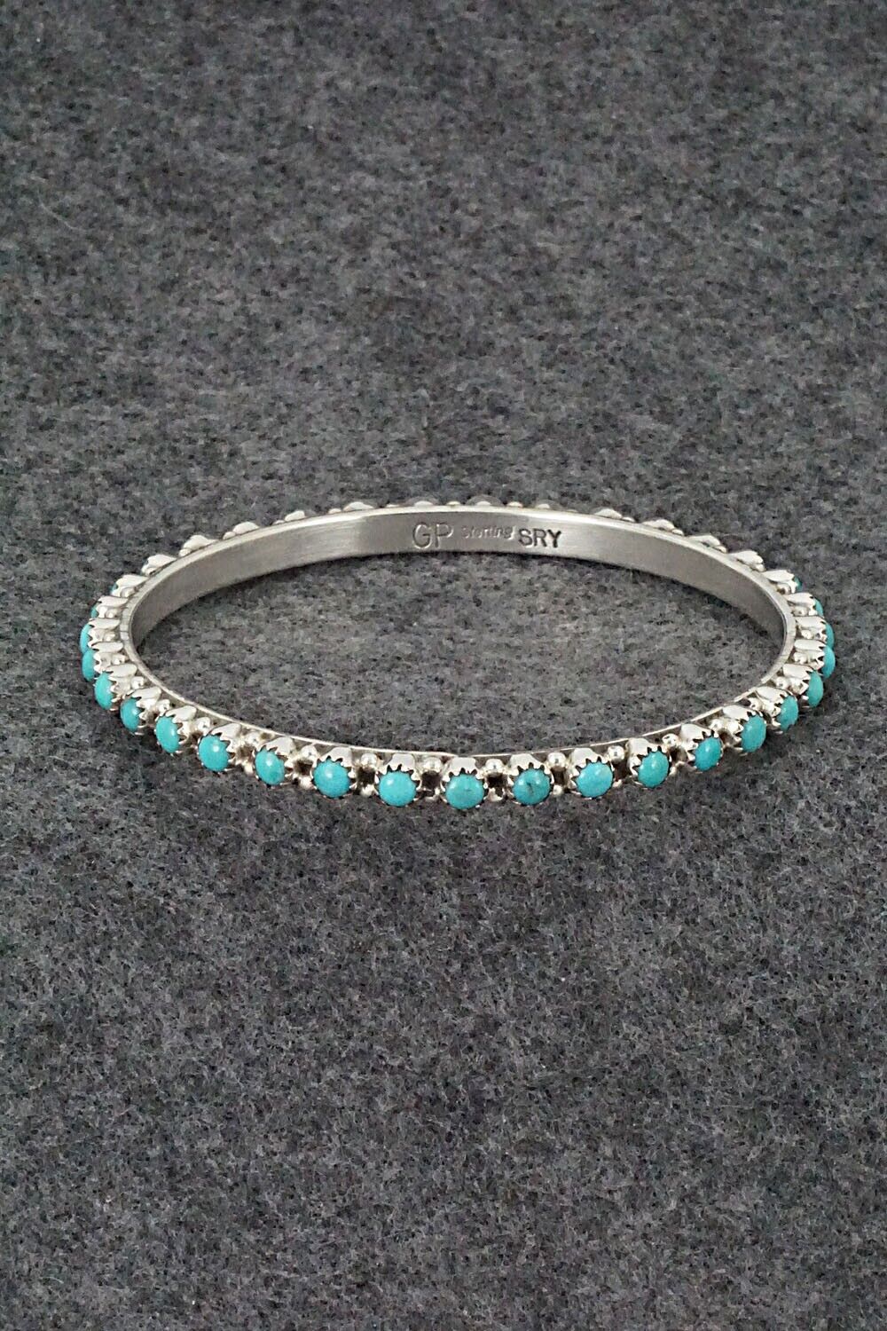 Turquoise & Sterling Silver Bangle - Gaynell Parker
