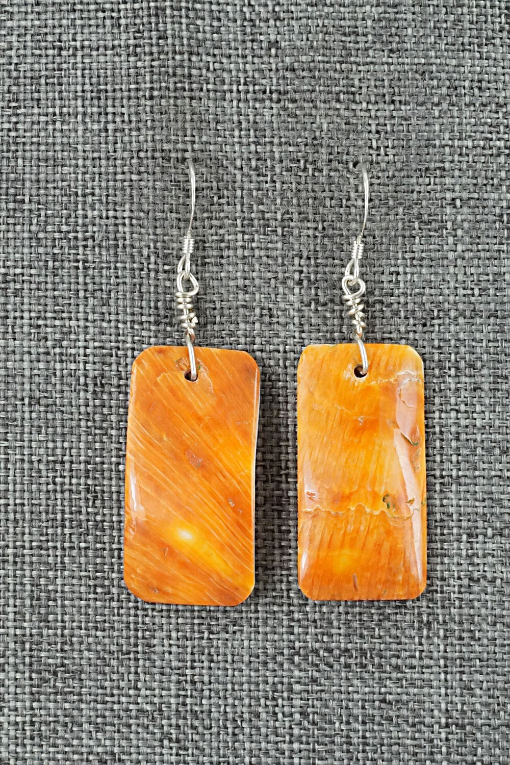 Spiny Oyster & Sterling Silver Earrings - Louise Joe