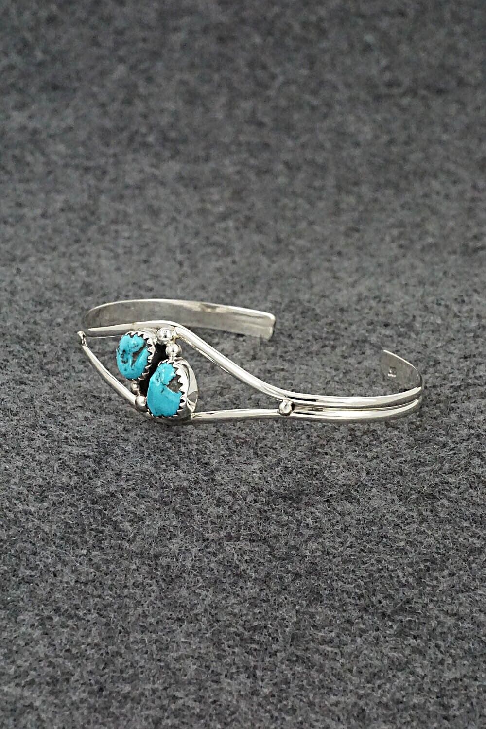 Turquoise & Sterling Silver Bracelet - Delores Jansen