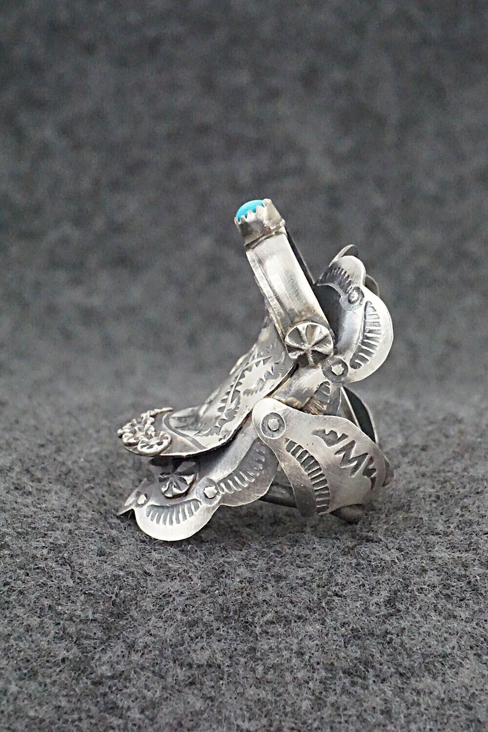 Turquoise & Sterling Silver Ring - Tim Yazzie - Size 9