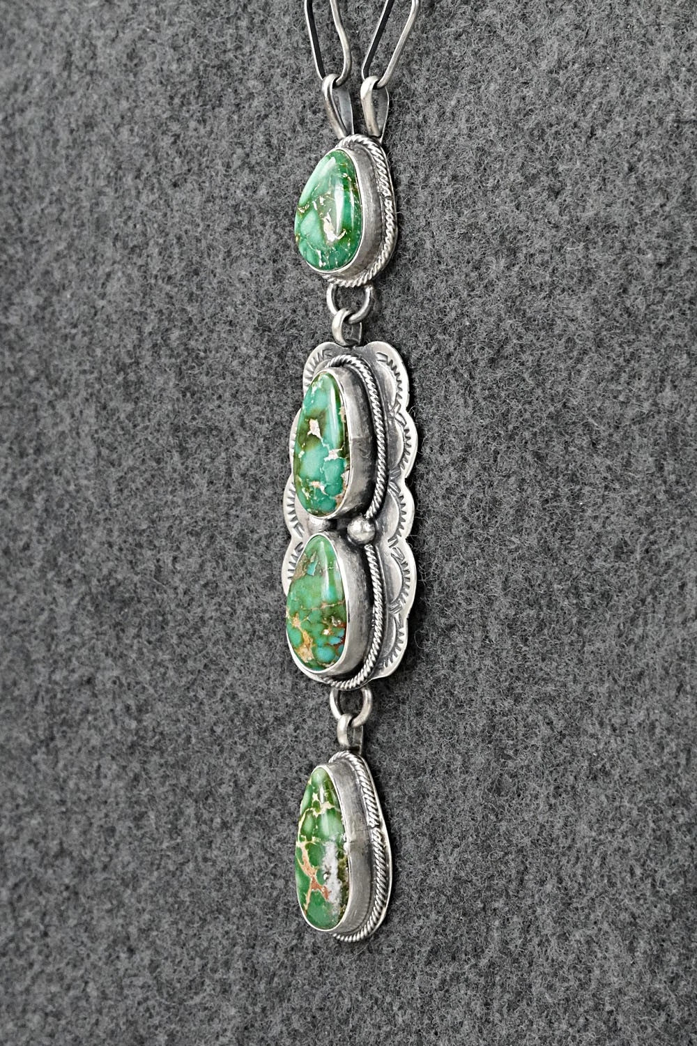 Turquoise & Sterling Silver Necklace - Bobby Johnson