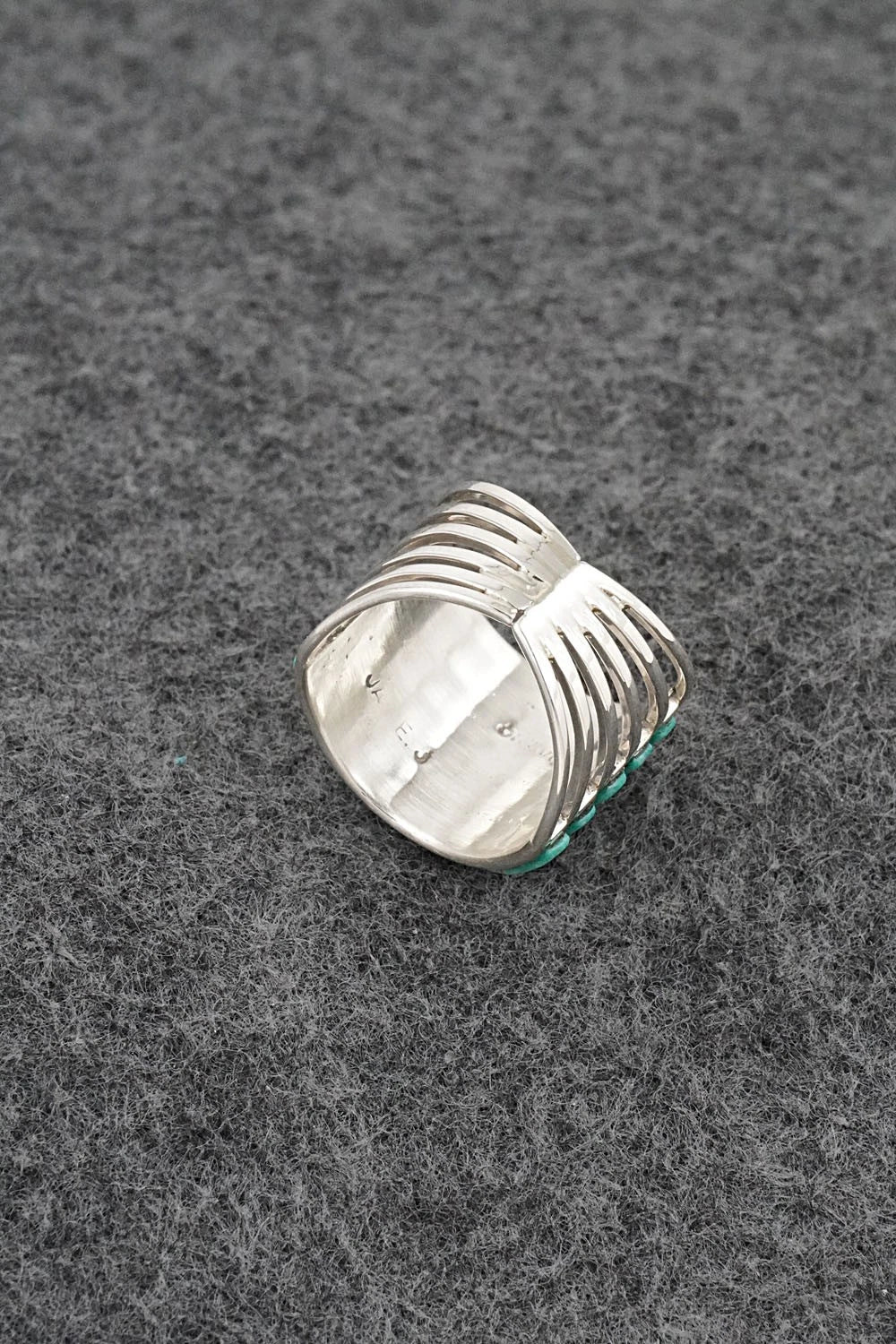 Turquoise & Sterling Silver Ring - Jamie Johnson - Size 6