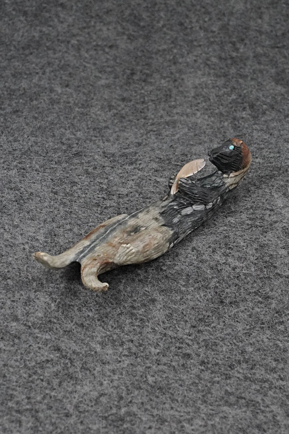 Otter Zuni Fetish Carving - Lance Cheama