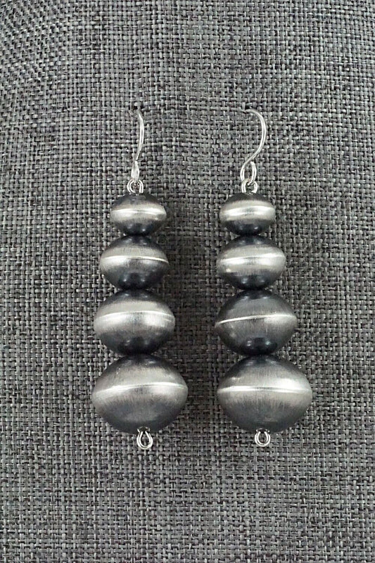 Sterling Silver Navajo Pearl Earrings - Tonisha Haley