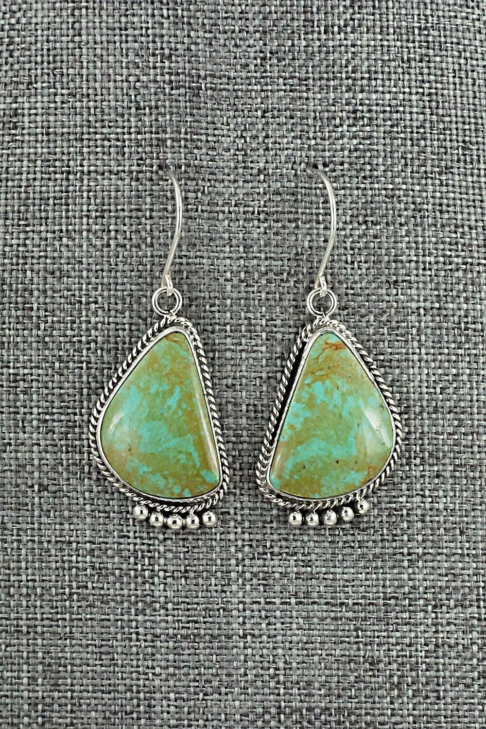Turquoise & Sterling Silver Earrings - Rena Begay