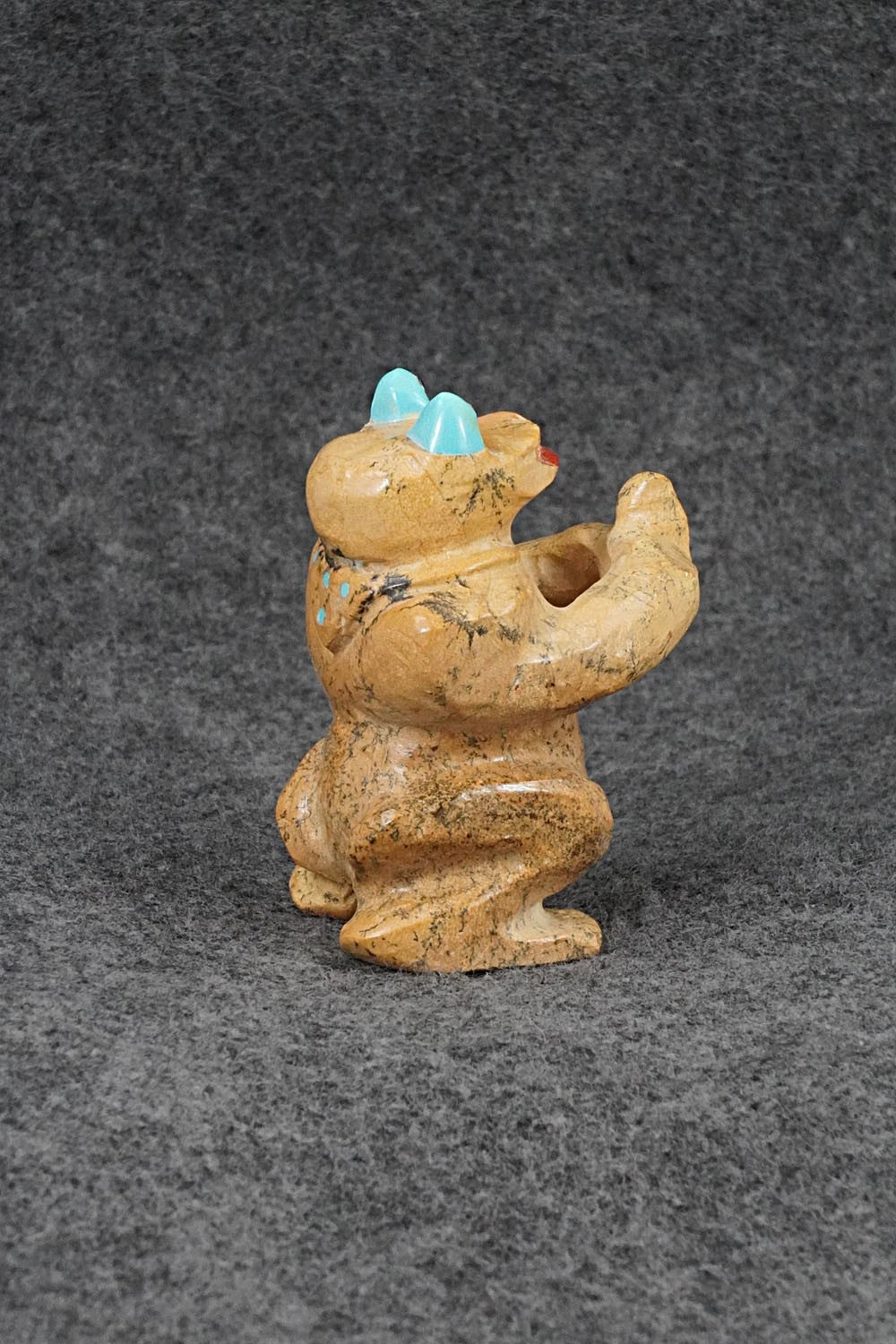 Frog Zuni Fetish Carving - Freddie Leekya