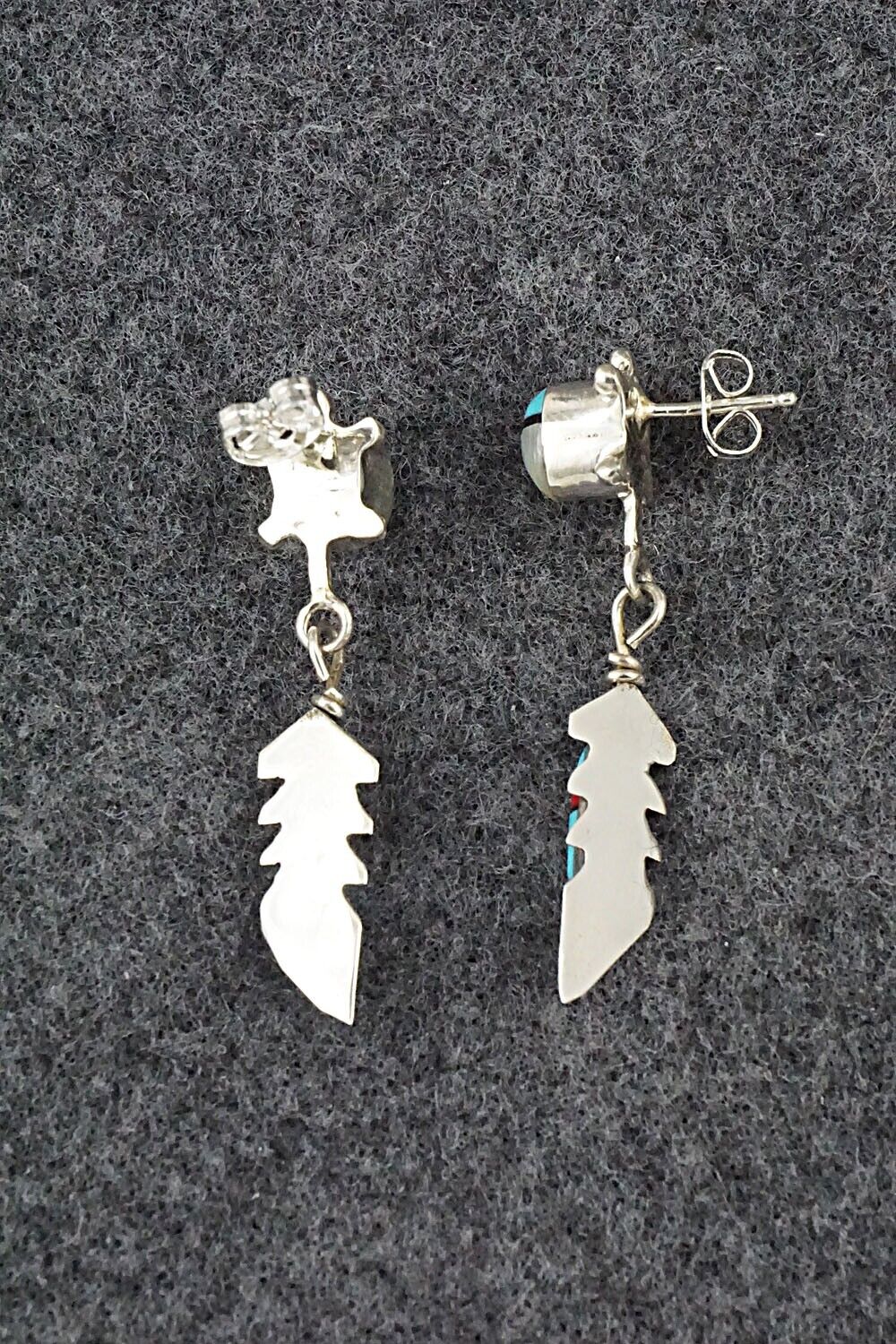 Multi Stone & Sterling Silver Earrings - Maggie Bedah