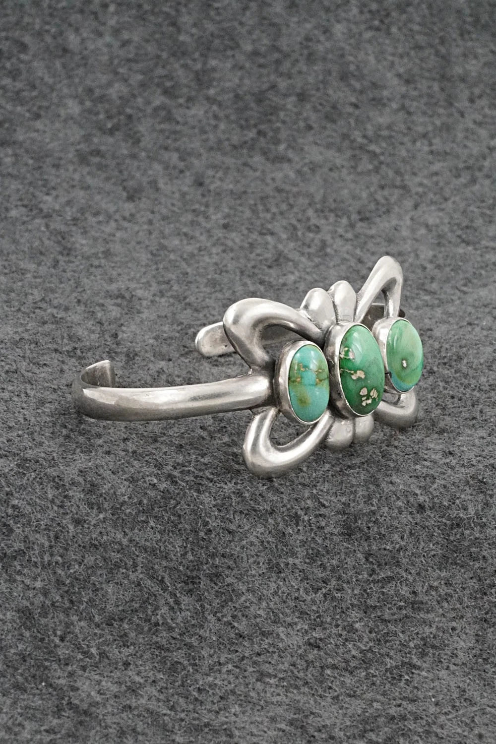 Turquoise & Sterling Silver Bracelet - Eugene Gruber