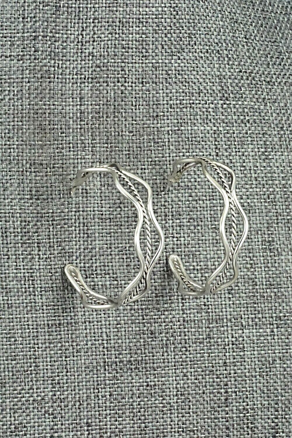 Sterling Silver Hoop Earrings - Elaine Tahe