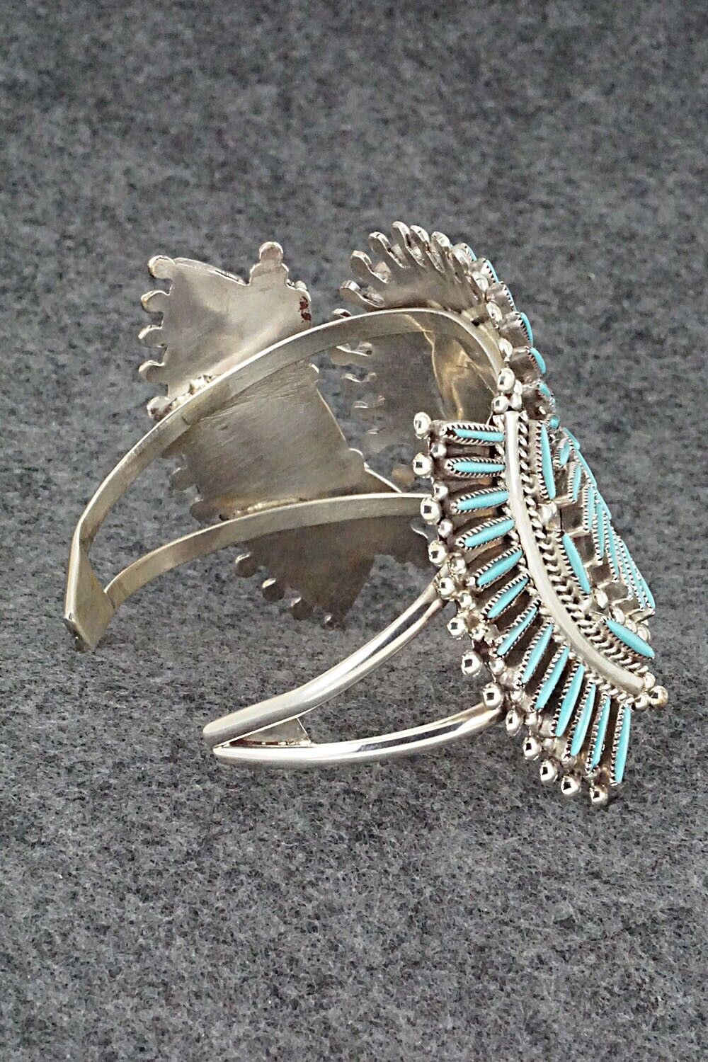 Turquoise Sterling Silver Bracelet Lance Cordelia Waatsa