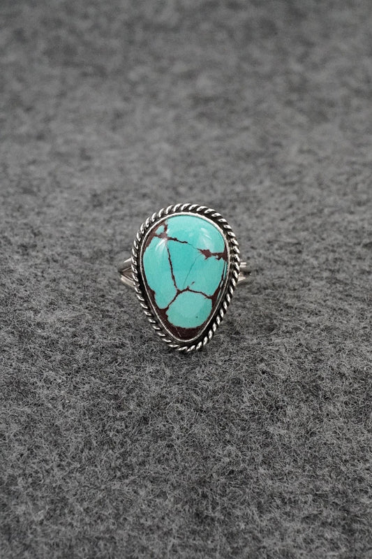 Turquoise & Sterling Silver Ring - Eugene Gruber - Size 7