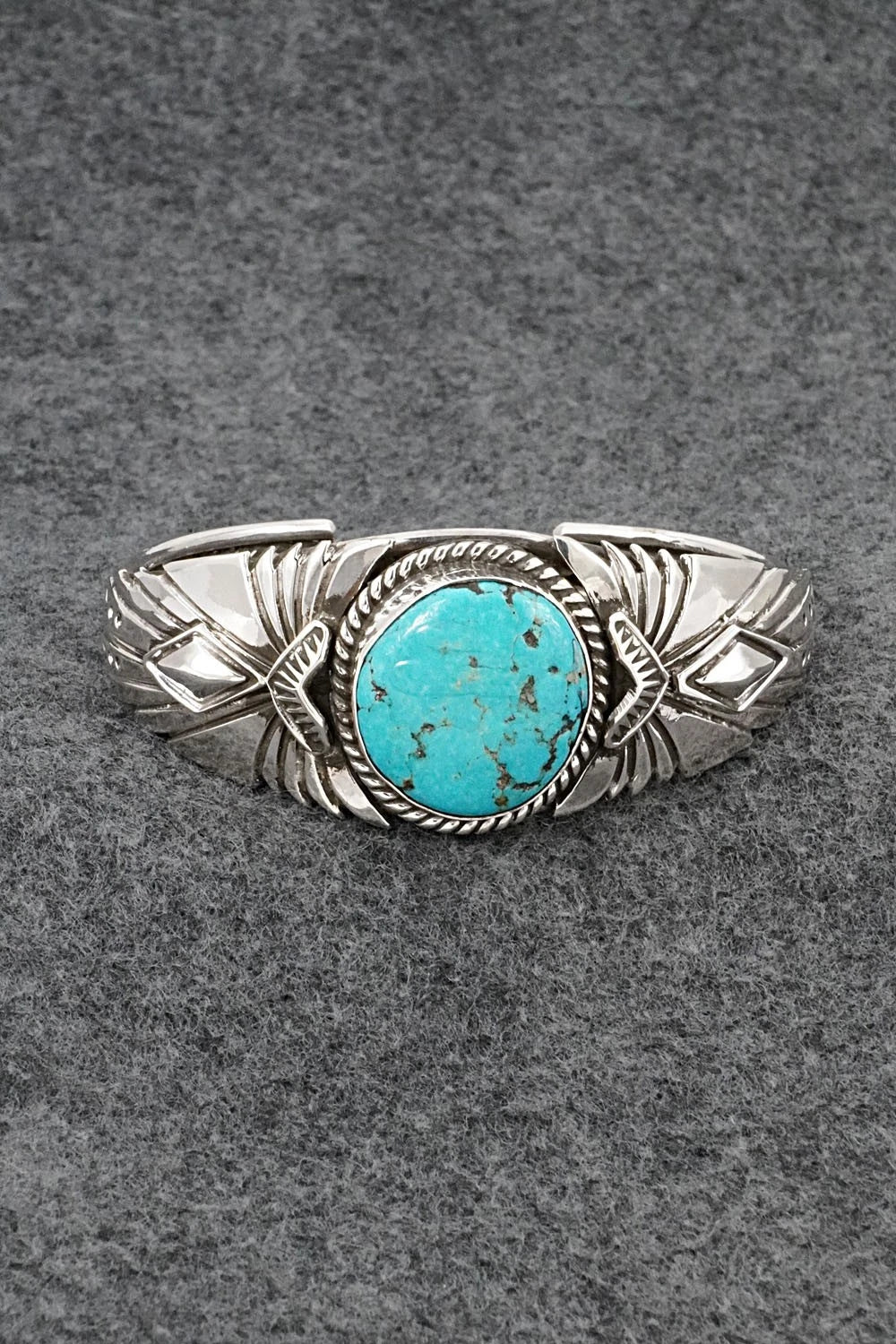 Turquoise & Sterling Silver Bracelet - Emerson Delgarito
