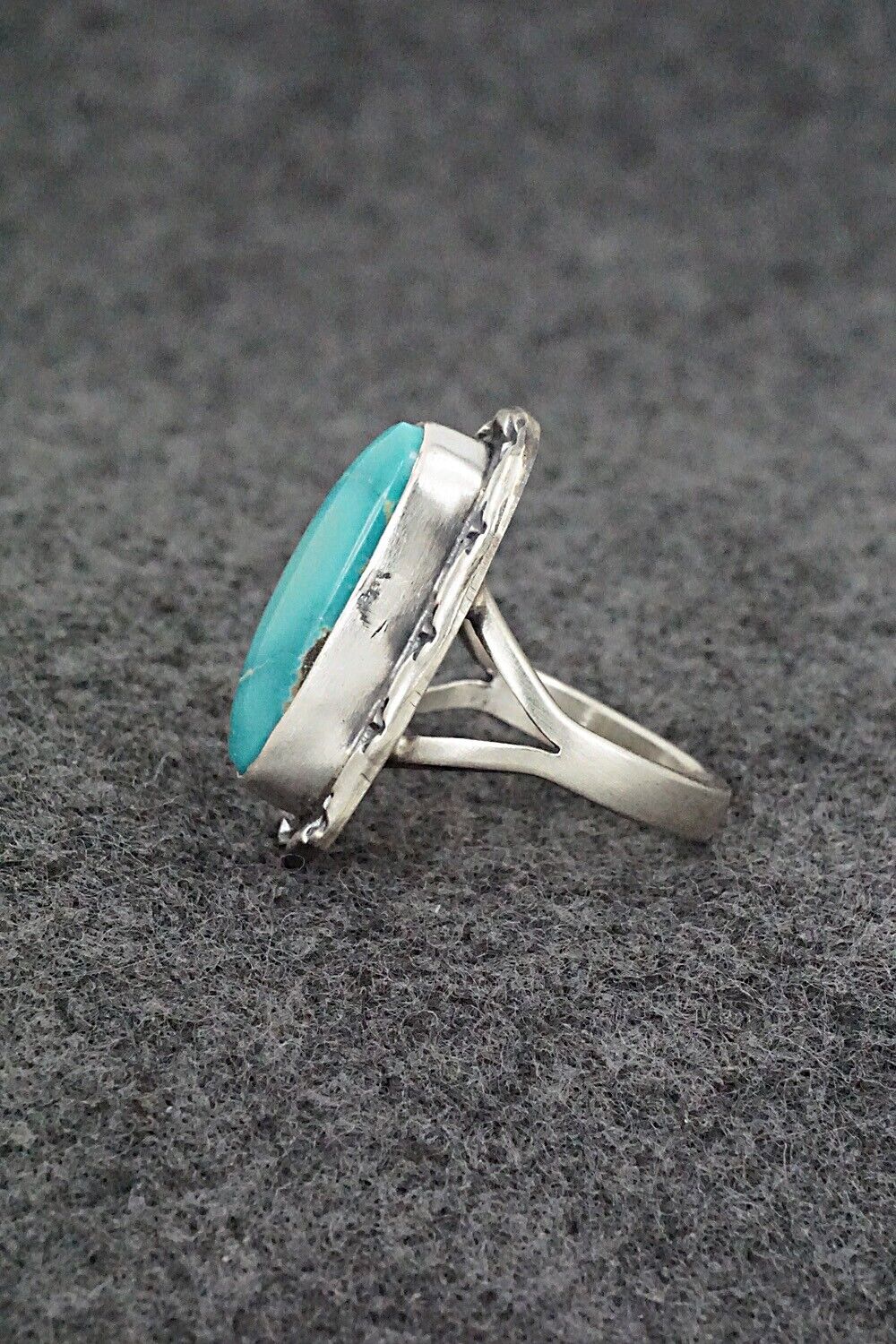 Turquoise & Sterling Silver Ring - Randy Boyd - Size 6.75