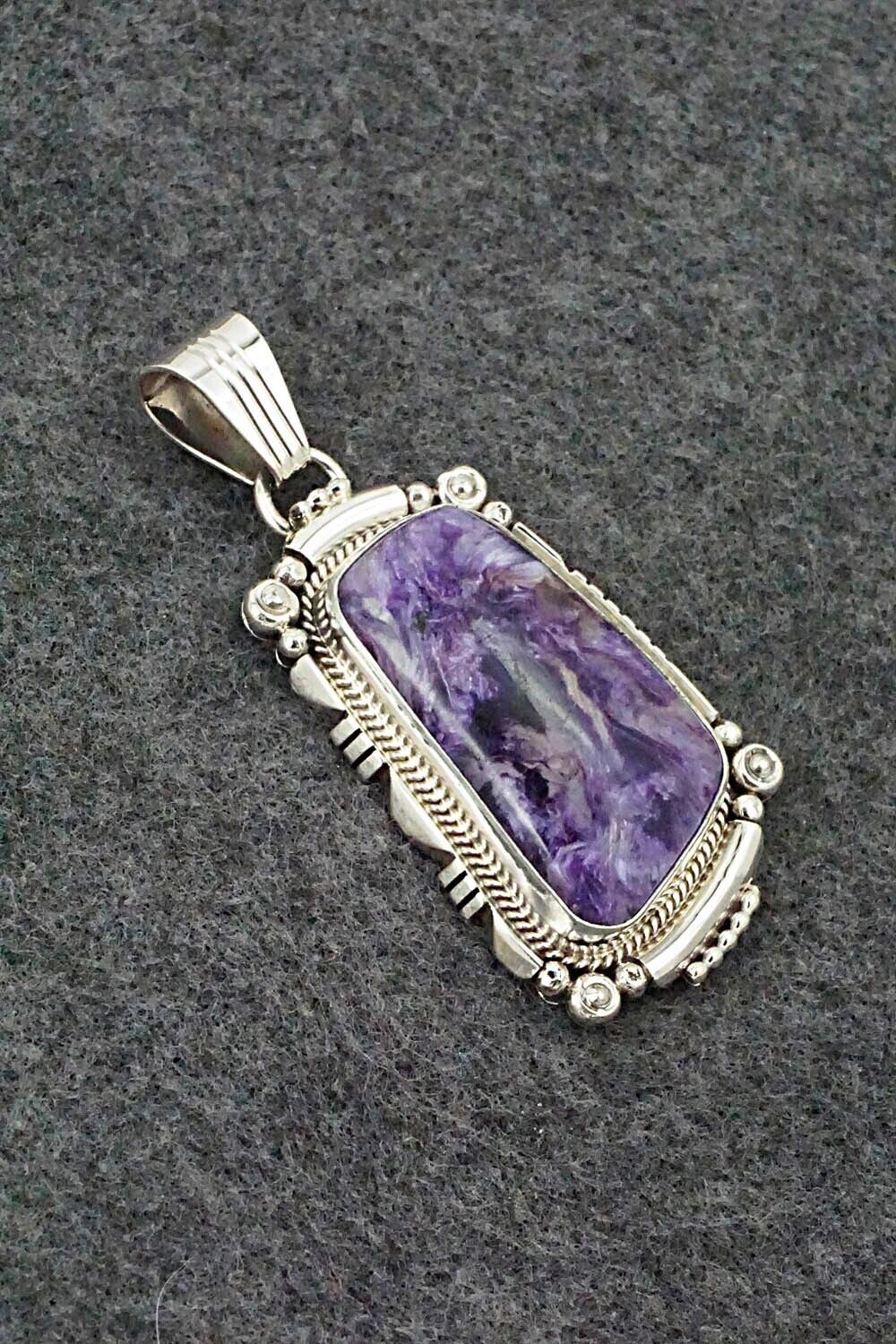 Charoite & Sterling Silver Pendant - Daniel Benally