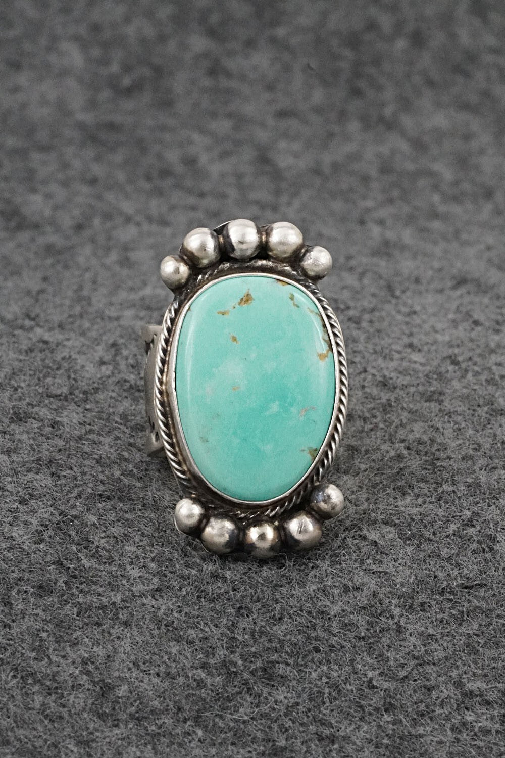 Turquoise & Sterling Silver Ring - Kathleen Livingston - Size 7