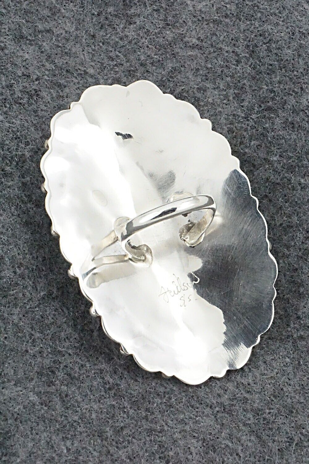 White Buffalo & Sterling Silver Ring - Jaz Wilson - Size 9.5