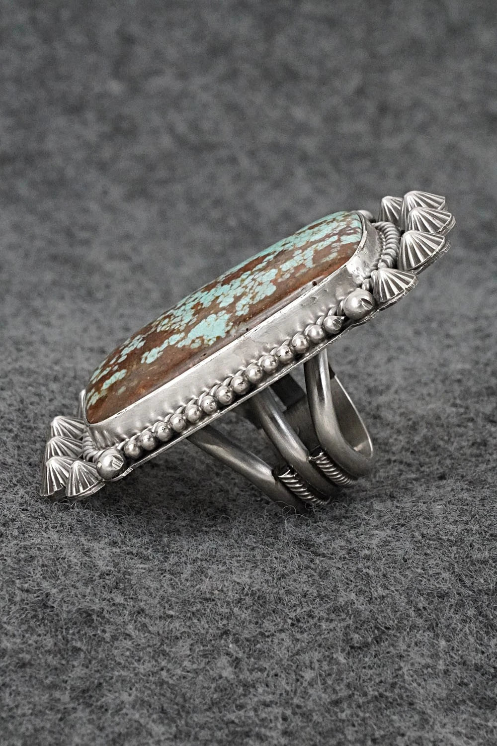 Turquoise & Sterling Silver Ring - Michael Calladitto - Size 7