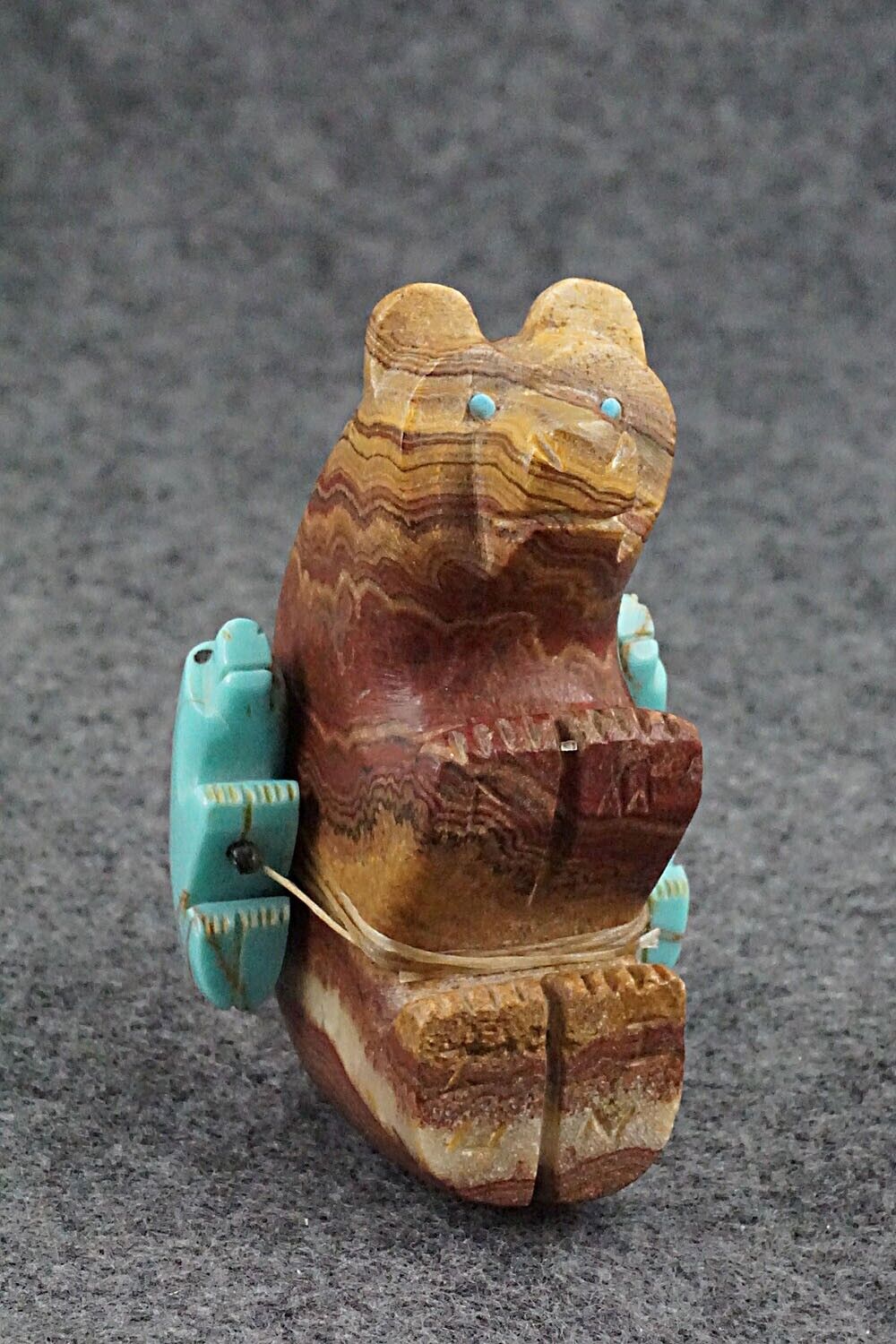 Bear and Cubs Zuni Fetish Carving - Douglas Martza
